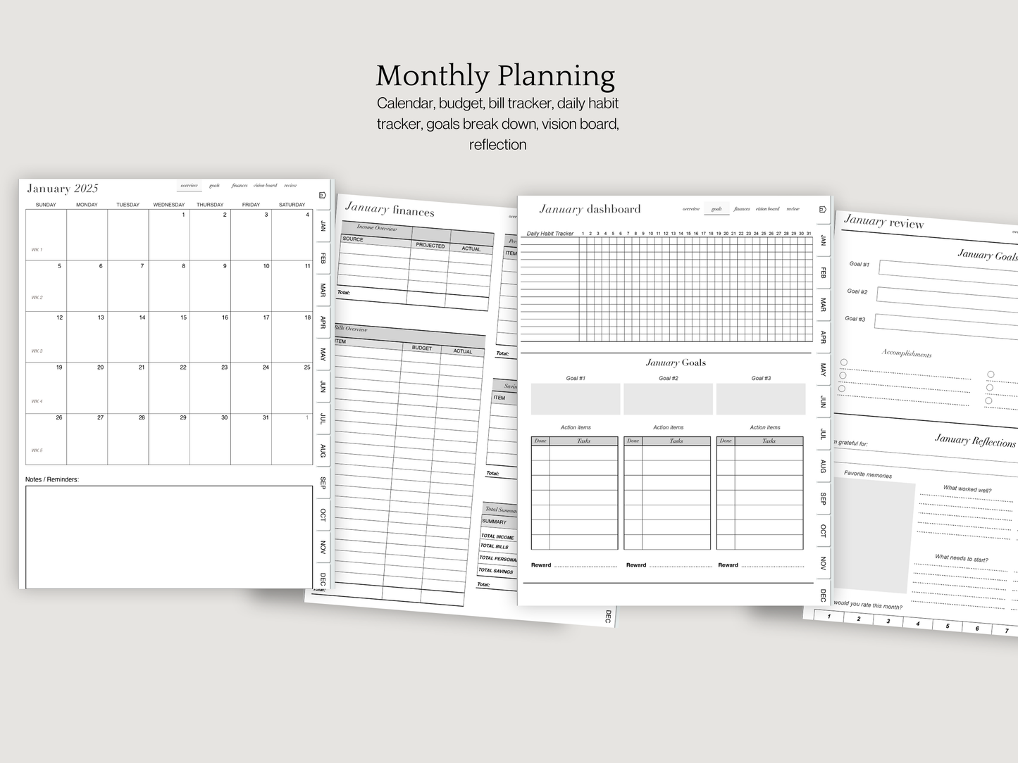 The 2025 Life Essentials Digital Planner Bundle