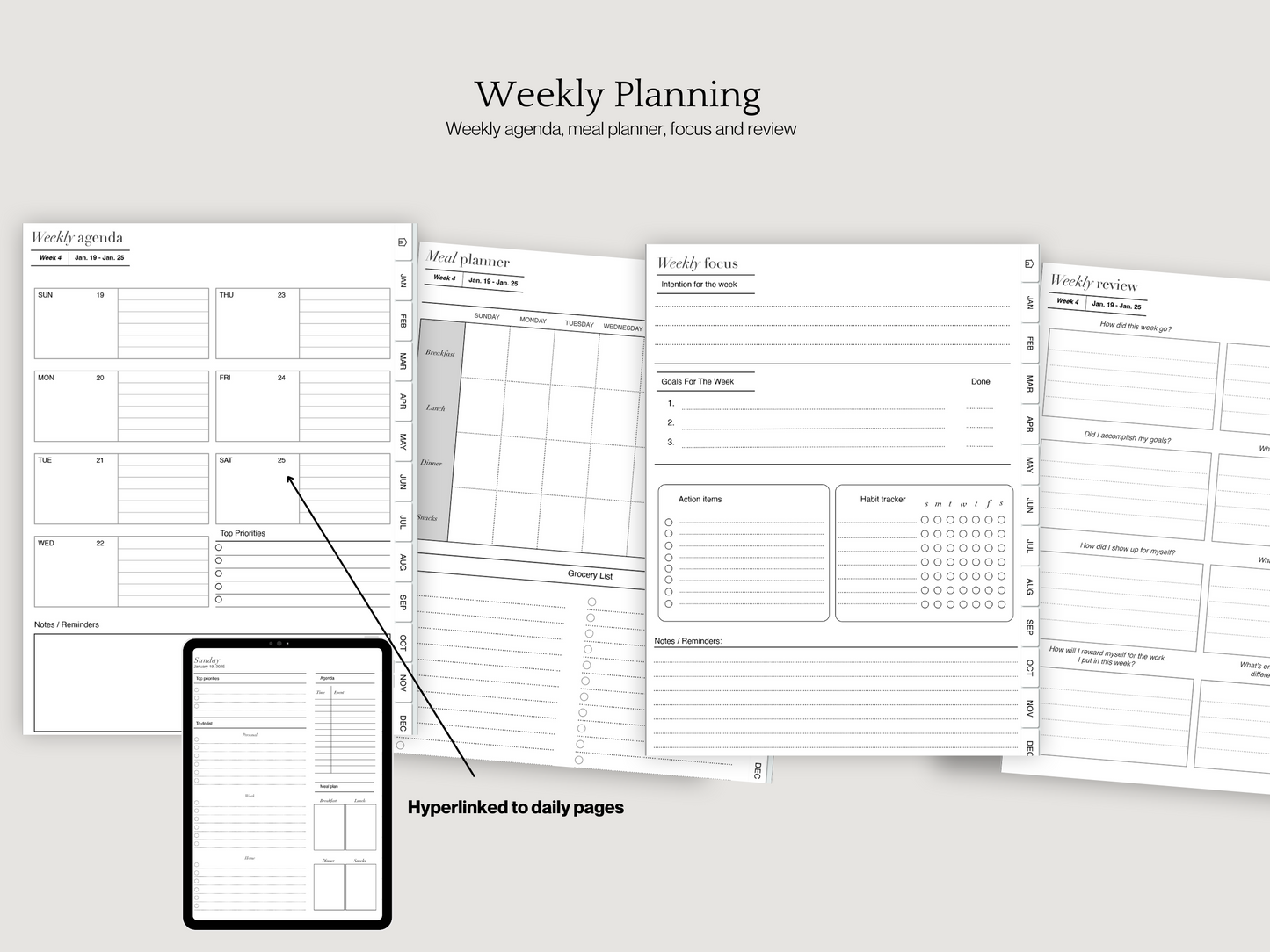 The 2025 Life Essentials Digital Planner Bundle