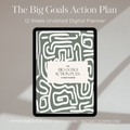 The Big Goals Action Plan: 12 Week Digital Planner (Matcha Cover)