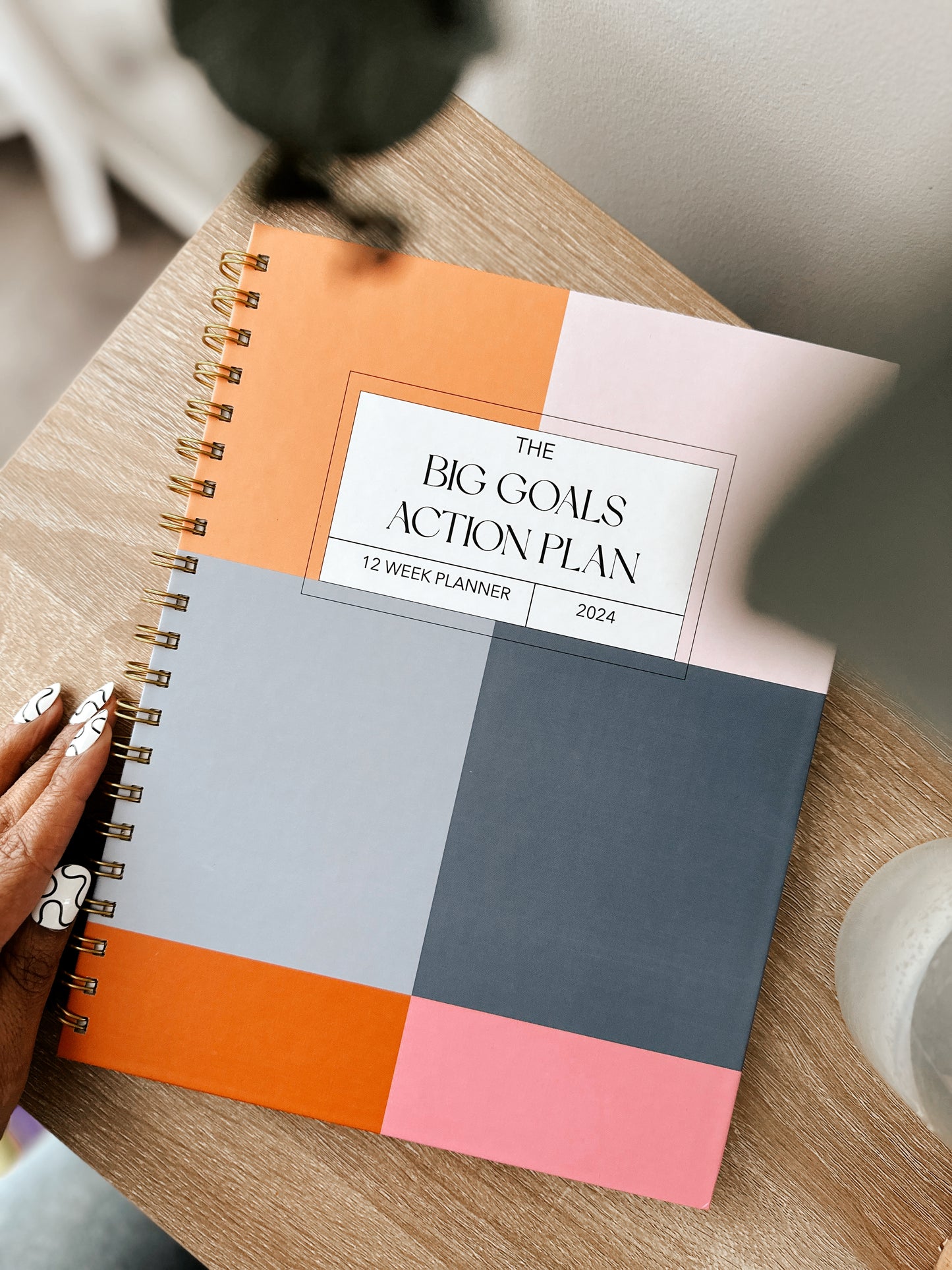 The Big Goals Action Plan 12 Week Planner [Color Block Cover]